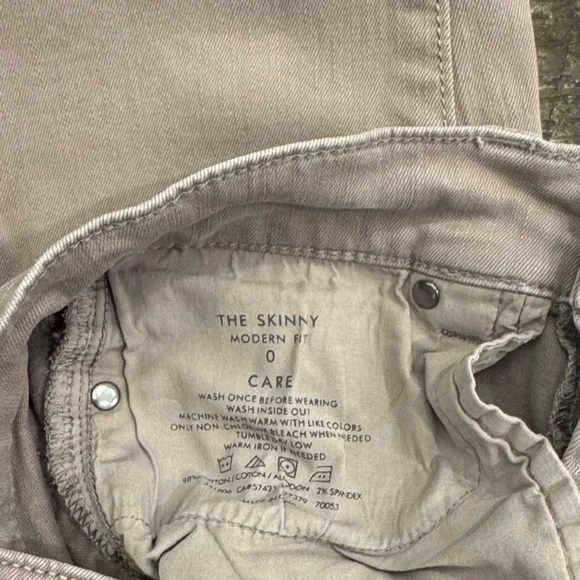 Ann Taylor Skinny Jeans in Tan - Picture 3 of 3